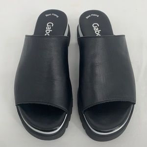 Gabor Platform Slide Sandal Sz4 (US 5)